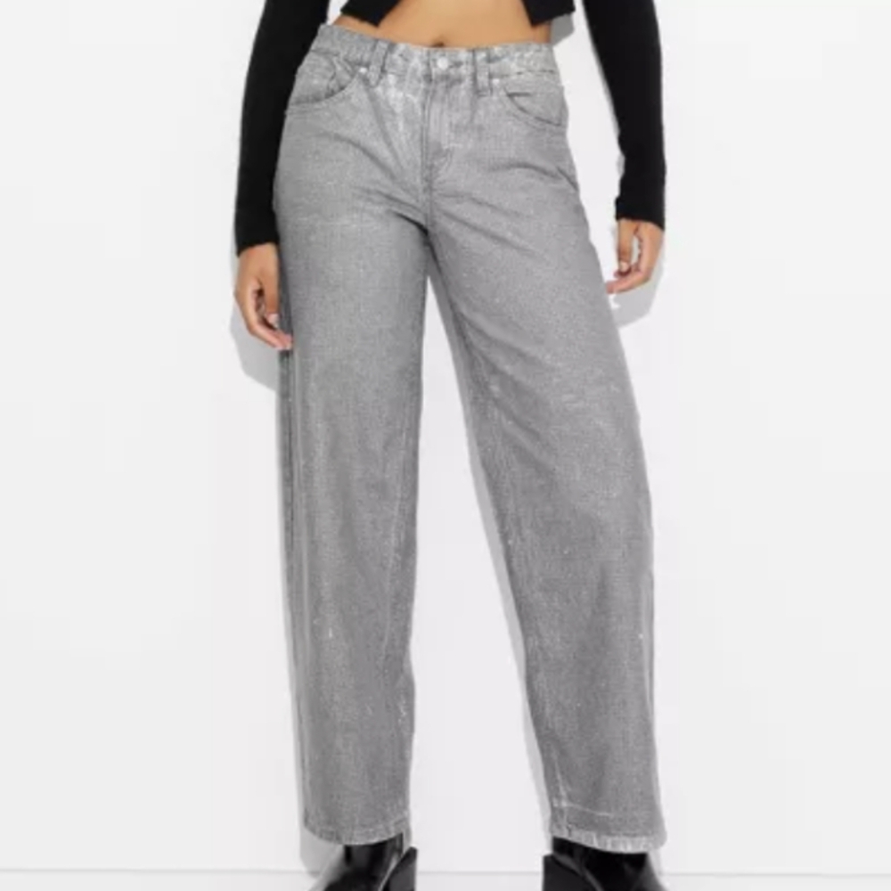 Universal Thread Gray Relaxed Straight Jeans 27 4 - image 2